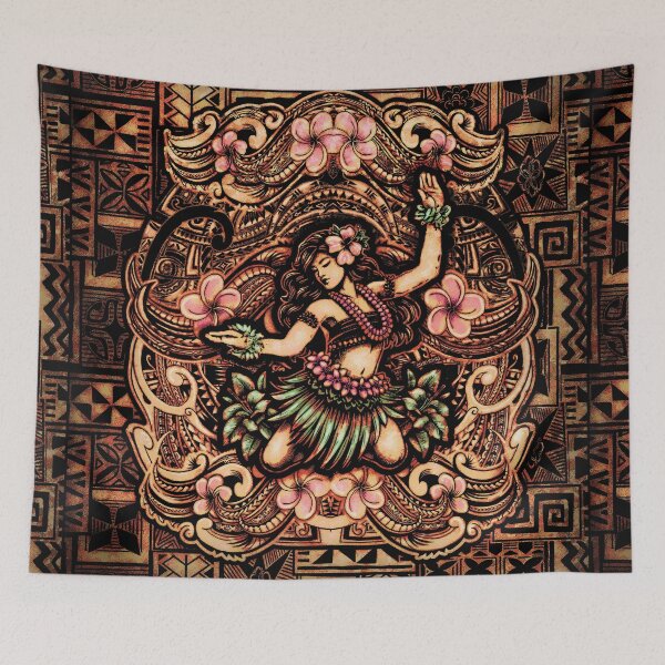 Item preview, Retro Tribal Hula Dancer Shirt Design 023 designed and sold by sunnthreads.