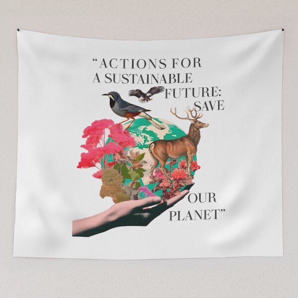 Item preview, Actions for a sustainable future save our planet designed and sold by Mahilis.