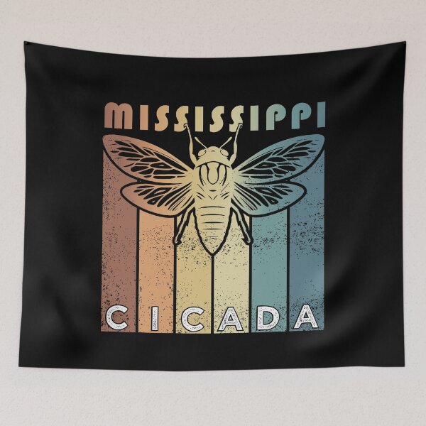 Item preview, Retro Mississippi 2024 Cicada Summer Swarm, Vintage  Cicada designed and sold by ArtByKatti.