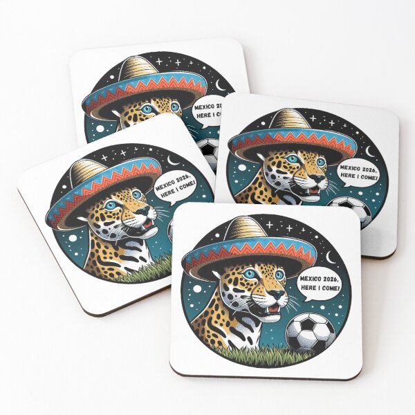 Item preview, USA CANADA MEXICO 2026: The Sombrero-Wearing Leopard of Mexico 2026 designed and sold by Tw1nsAIArt.