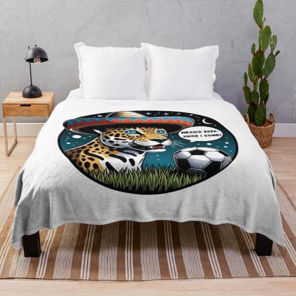 Item preview, USA CANADA MEXICO 2026: The Sombrero-Wearing Leopard of Mexico 2026 designed and sold by Tw1nsAIArt.