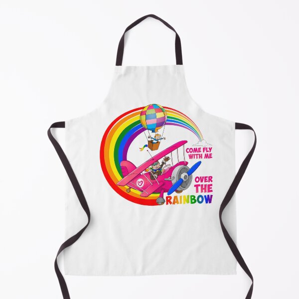 Item preview, Come fly with me over the rainbow - lgbt illustration designed and sold by Stef Ringoot, cartoons and illustrations.