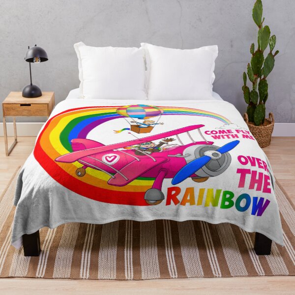 Item preview, Come fly with me over the rainbow - lgbt illustration designed and sold by Stef Ringoot, cartoons and illustrations.