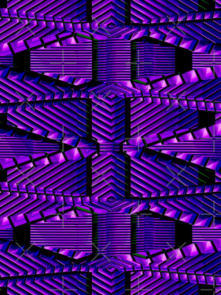 Thumbnail 5 of 5, iPhone Case, Purple Ridges on Black Pattern designed and sold by TheRulerofEarth.