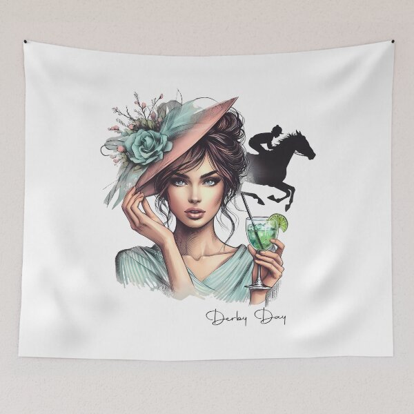 Item preview, Derby Day for Women Horse Racing and Mint Juleps - Funny Horse Derby Day Party Essential 2024 designed and sold by JUSTBEELEGANT.