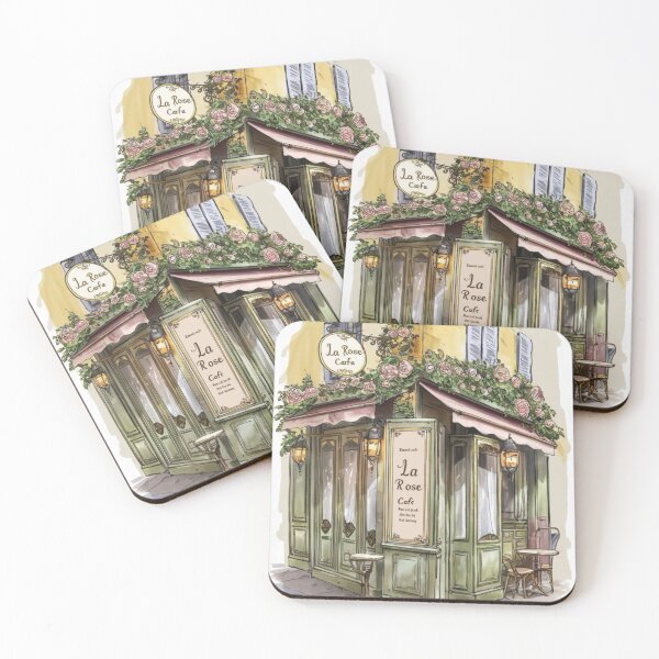 Item preview, Paris Cafe Watercolor Illustration … By Carraann designed and sold by CARRAANN.
