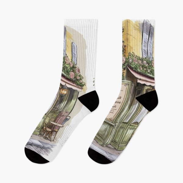 Item preview, Paris Cafe Watercolor Illustration … By Carraann designed and sold by CARRAANN.
