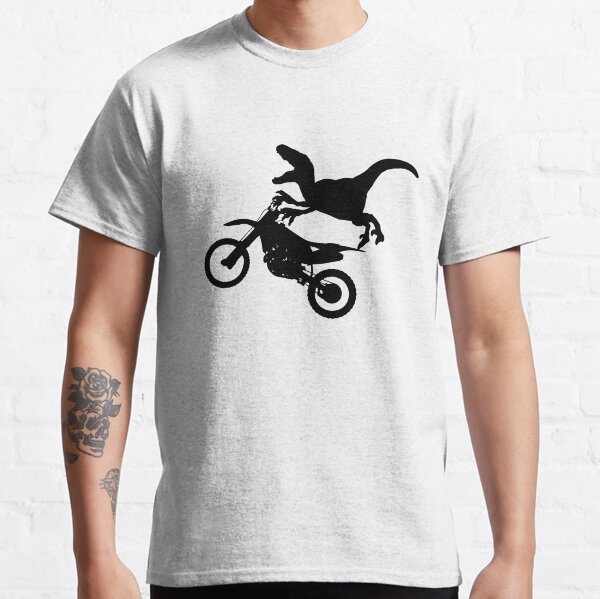 Dinosaur Raptor Riding Motor Bike Classic T-Shirt