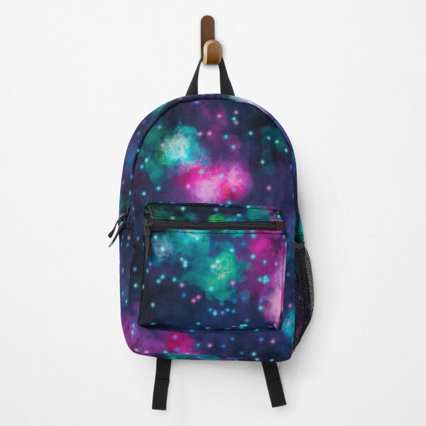 Artikelvorschau, Cyberpunk Backpack Nebula, Neon Colours, Night Sky, Stars entworfen und verkauft von ByteMode.