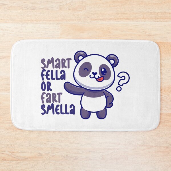 Item preview, smart fella or fart smella cute panda unhinged designed and sold by EmeraldeaArt.
