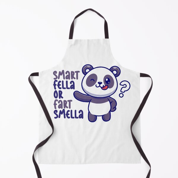 Item preview, smart fella or fart smella cute panda unhinged designed and sold by EmeraldeaArt.