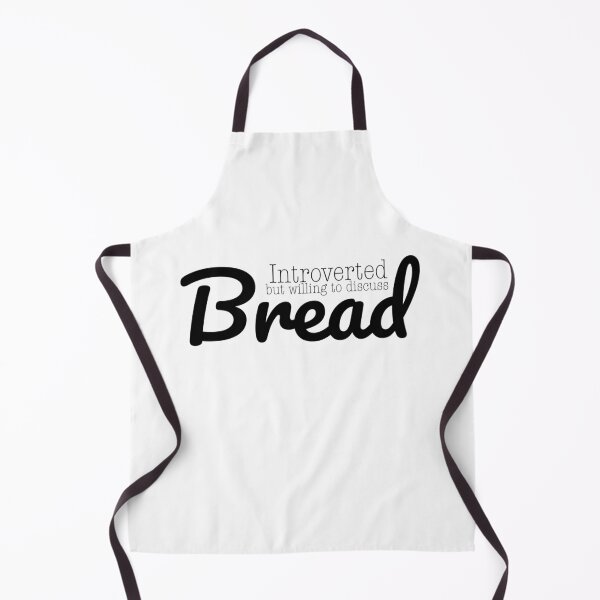 Item preview, “Introverted but Bread” in Black designed and sold by TeaLimeTwo.