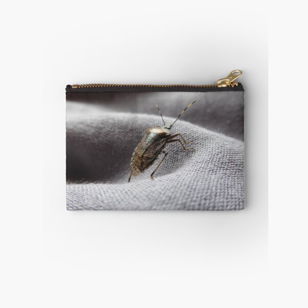 Item preview, Grey garden bug in the house on a grey gently curved fabric | feature bug designed and sold by sopfanna.