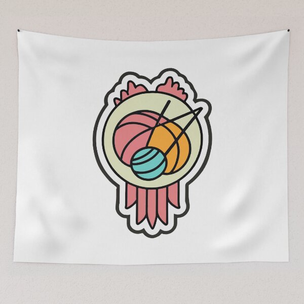 Item preview, Vintage Knitting Club Badge designed and sold by NiftyWrx.