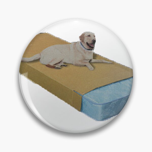 Item preview, Dog on a Mattress Box designed and sold by ellenmueller.