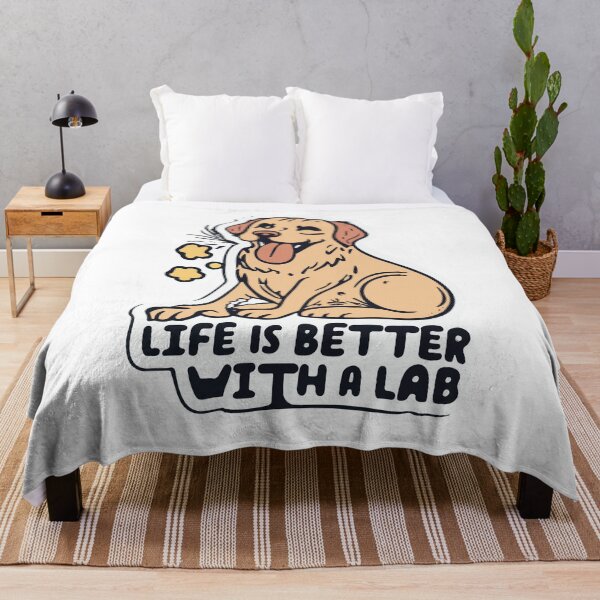 Item preview, Life is Better with a Lab - Charming Dog Quote Art designed and sold by NiftyWrx.