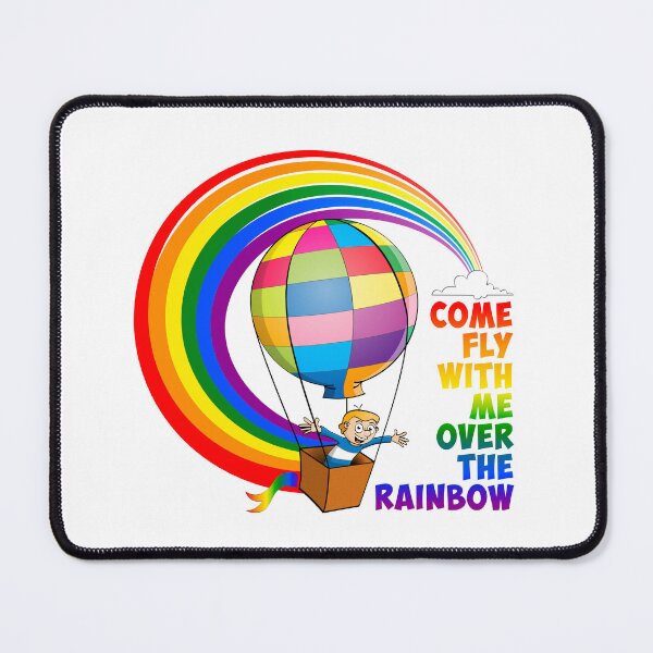 Item preview, Come fly with me over the rainbow designed and sold by Stef Ringoot, cartoons and illustrations.