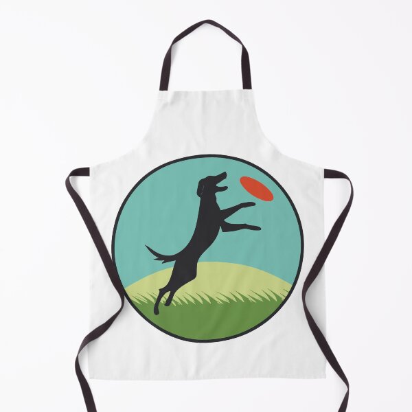 Item preview, Playful Labrador Catching Frisbee Silhouette designed and sold by NiftyWrx.