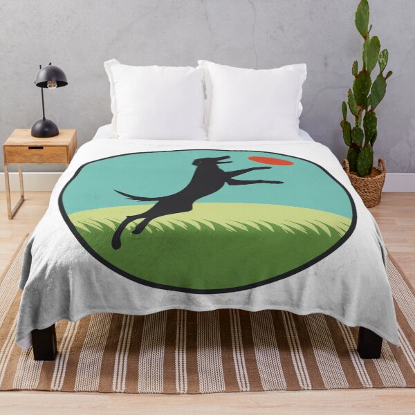 Item preview, Playful Labrador Catching Frisbee Silhouette designed and sold by NiftyWrx.