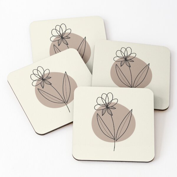 Item preview, Minimalist drawing of a flowers designed and sold by Kayochine.