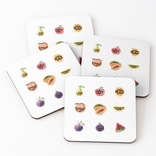 Item preview, Nine Fruits of the Spirit Watercolor Fruit Stickers Ephesians designed and sold by FreedByJesus.