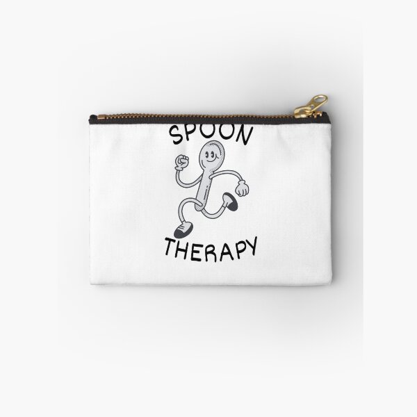 Item preview, Spoon Therapy Funny Mental Health Quote designed and sold by SharpThreadZ.