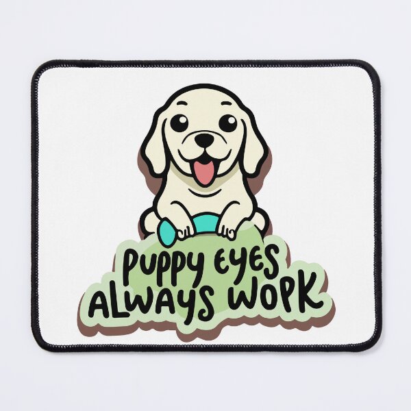 Item preview, Cute Labrador Puppy Eyes - Heartwarming Cartoon Sticker designed and sold by NiftyWrx.
