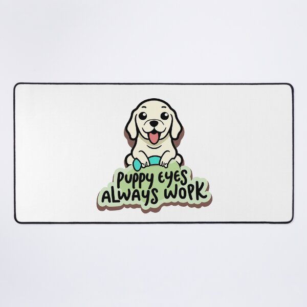 Item preview, Cute Labrador Puppy Eyes - Heartwarming Cartoon Sticker designed and sold by NiftyWrx.