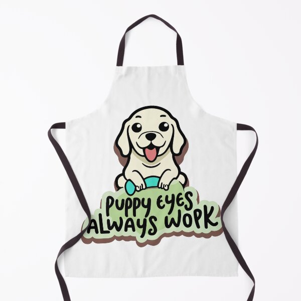 Item preview, Cute Labrador Puppy Eyes - Heartwarming Cartoon Sticker designed and sold by NiftyWrx.