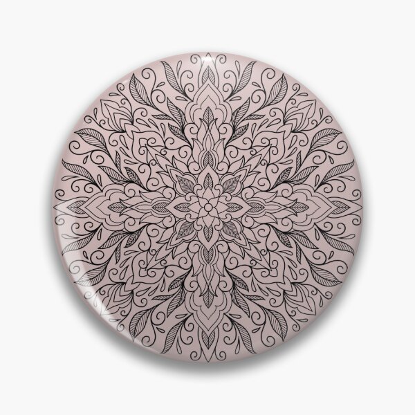 Item preview, Mandala with leafy and swirly elements designed and sold by susyrdesign.