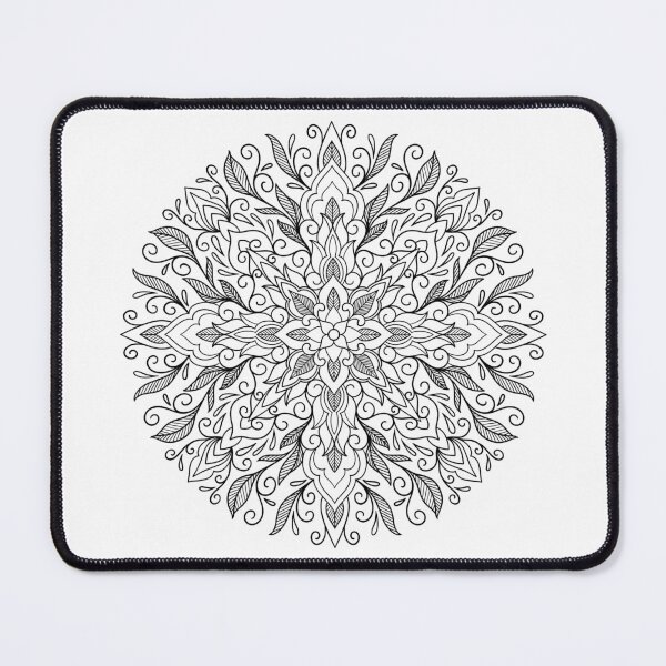 Item preview, Mandala with leafy and swirly elements designed and sold by susyrdesign.