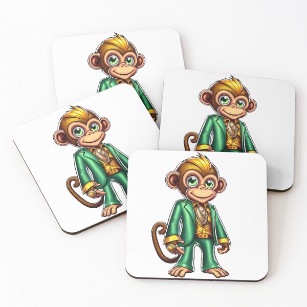 Item preview, monkey wearing ring designed and sold by WZWMBezig.