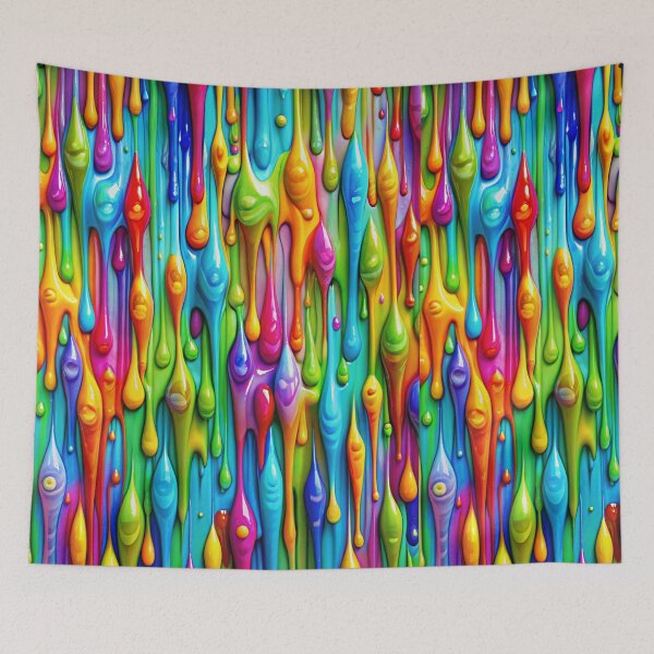 Item preview, Flowing colored drops of oil paint. designed and sold by ElenaHrubes.