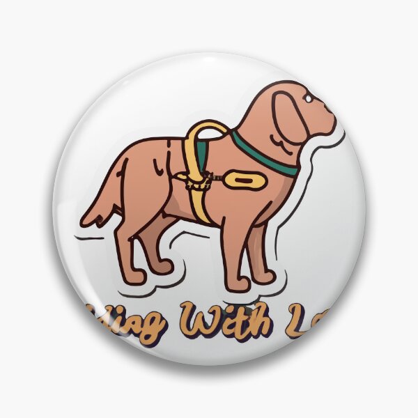 Item preview, Labrador Guide Dog with Love - Line Art Illustration designed and sold by NiftyWrx.