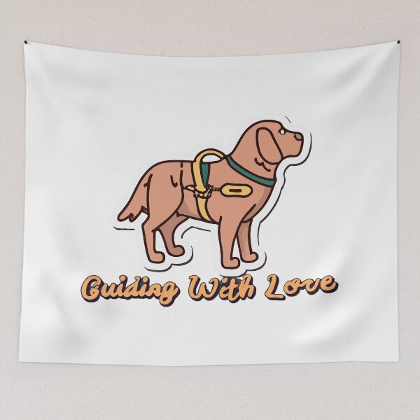 Item preview, Labrador Guide Dog with Love - Line Art Illustration designed and sold by NiftyWrx.