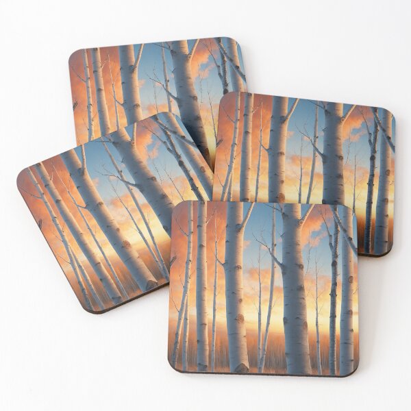Item preview, Birch Tree Forest at Sunset designed and sold by ccitypictures.