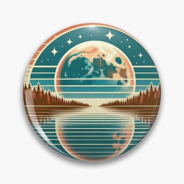 Item preview, Retro Sci-Fi Moonset designed and sold by NeatSplash.