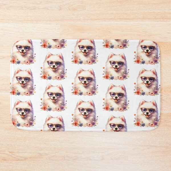 Item preview, Floral American Eskimo Dog designed and sold by TheAnimalZ00.