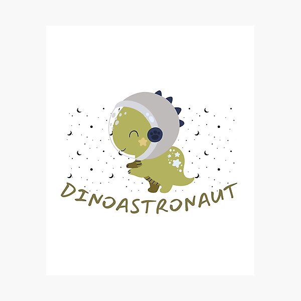 Item preview, Dinoastronaut Cute Dino Funny Space Dinosaur designed and sold by SharpThreadZ.