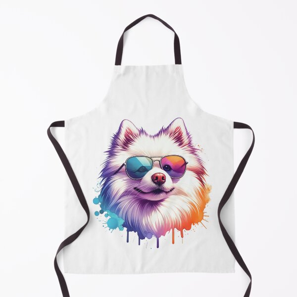 Item preview, Watercolor American Eskimo Dog Wearing Sunglasses designed and sold by TheAnimalZ00.