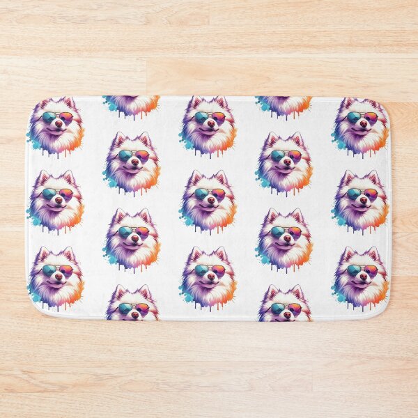 Item preview, Watercolor American Eskimo Dog Wearing Sunglasses designed and sold by TheAnimalZ00.
