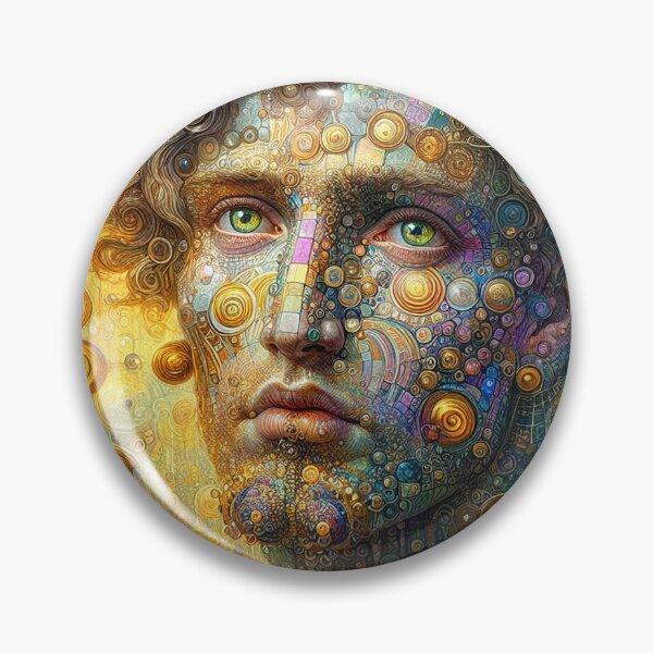 Item preview, Romantic portrait of a man in the style of Klimt designed and sold by artnatago.