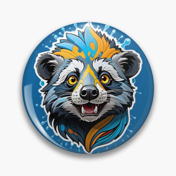 Item preview, Cute Binturong Animal Portrait designed and sold by TheArtOfPat.