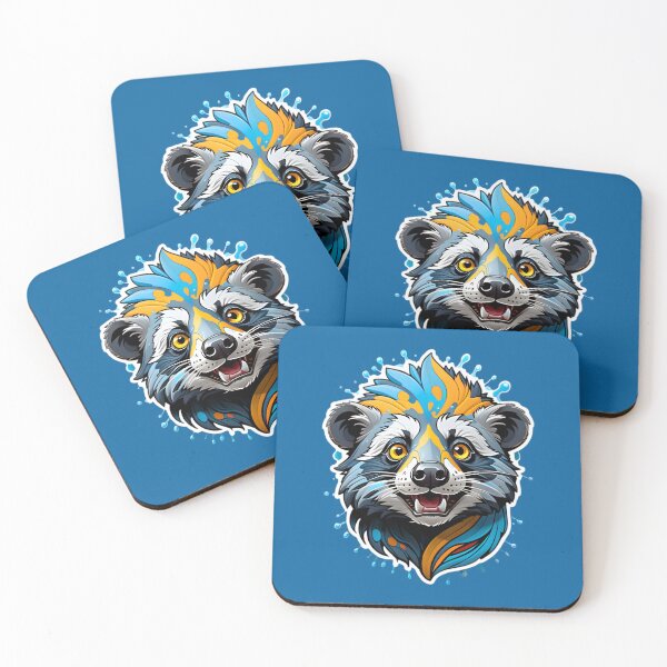 Item preview, Cute Binturong Animal Portrait designed and sold by TheArtOfPat.