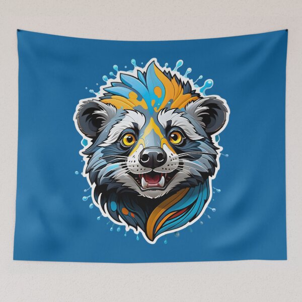 Item preview, Cute Binturong Animal Portrait designed and sold by TheArtOfPat.