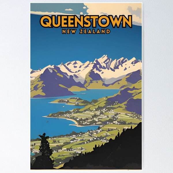 Item preview, Queenstown designed and sold by ArtePosteria.