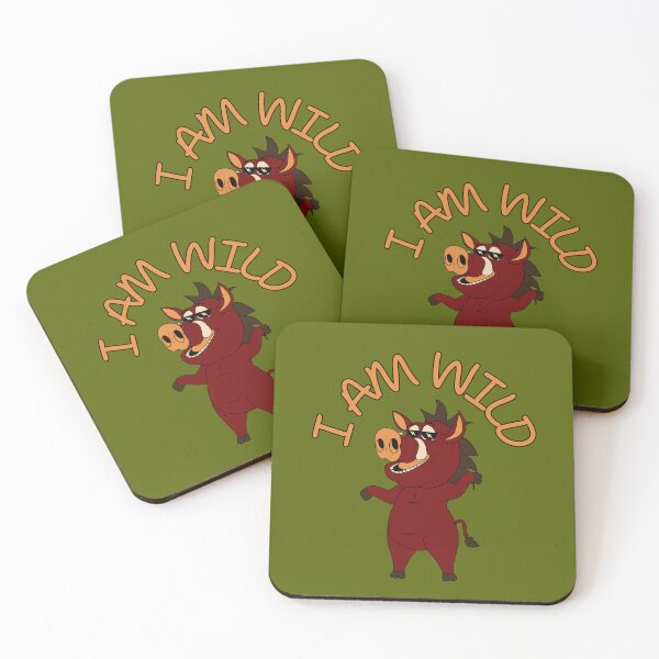 Item preview, I AM WILD, WILD, funny boar, boar, animal, Wildschwein, happy boar, dzik, designed and sold by GOLDENGARDENART.