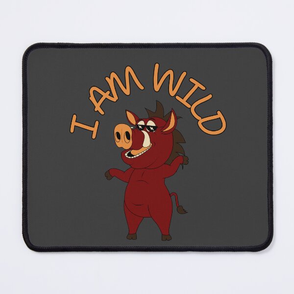 Item preview, I AM WILD, WILD, funny boar, boar, animal, Wildschwein, happy boar, dzik, designed and sold by GOLDENGARDENART.