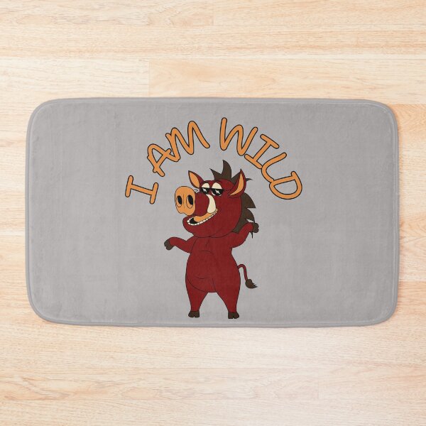 Item preview, I AM WILD, WILD, funny boar, boar, animal, Wildschwein, happy boar, dzik, designed and sold by GOLDENGARDENART.