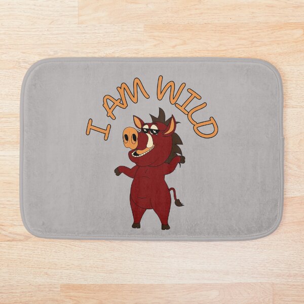Item preview, I AM WILD, WILD, funny boar, boar, animal, Wildschwein, happy boar, dzik, designed and sold by GOLDENGARDENART.
